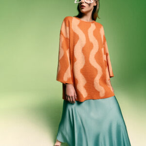 Sweter SPRAY pomarańczowy