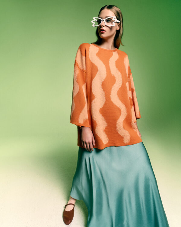 Sweter SPRAY pomarańczowy