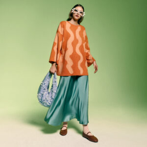 Spódnica MELODY szałwia