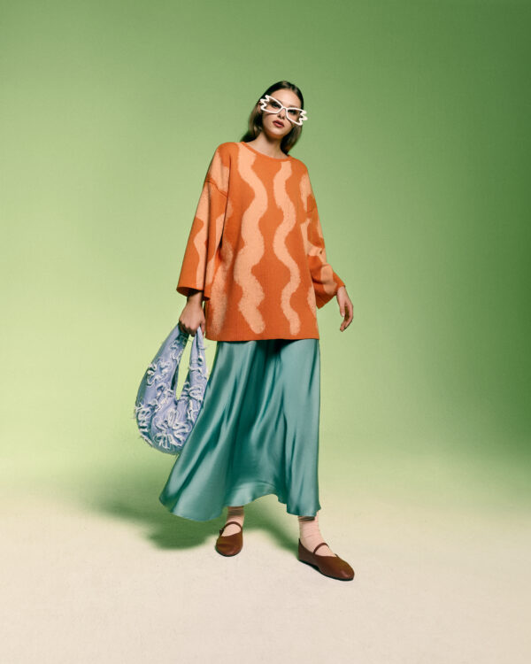 Spódnica MELODY szałwia