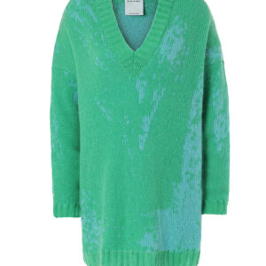 Sweter moherowy zielony
