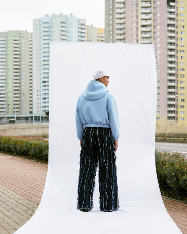 Bluza z wiązaniem - czekoladowa