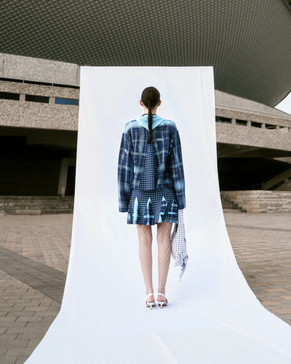 Żakardowa koszula w kratkę