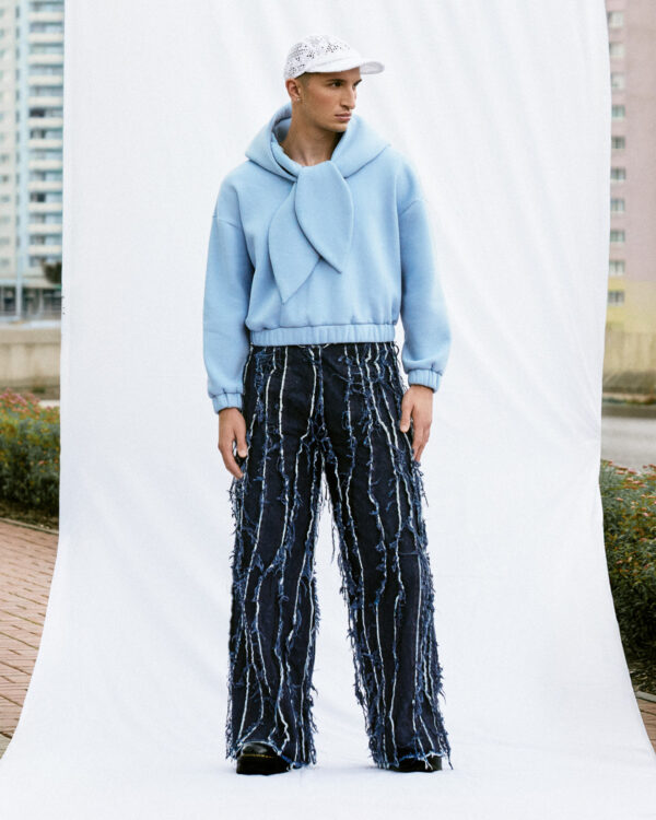 Bluza z wiązaniem - czekoladowa