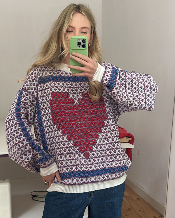 Sweter wełniany HEART