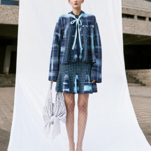 Żakardowa koszula w kratkę