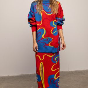 Sweter Winter flowers