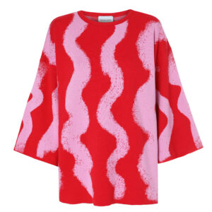 Sweter SPRAY czerwono-różowy